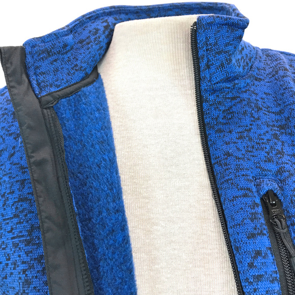 Ocean & Coast Blue Black Fleece Lined Zip Vest L - Picture 3 of 6